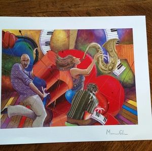 Marcus Glenn Seriolithigraph / Love That Jazz